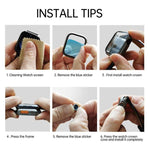 xDfind Change to Ultra 49mm Tempered Glass Film Integrated PC Watch Cover, For Apple Watch Series 6 / 5 / 4 / SE 44mm, For Apple Watch Series 6 / 5 / 4 / SE 40mm, For Apple Watch Series 9 / 8 / 7 45mm, For Apple Watch Series 9 / 8 / 7 41mm