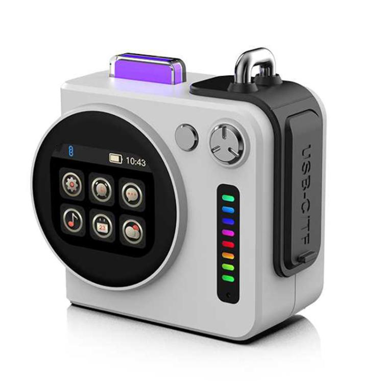 G300 Smart LED Screen Portable Bluetooth 5.4 Wireless Speaker, G300 (Grey), G300 (White)