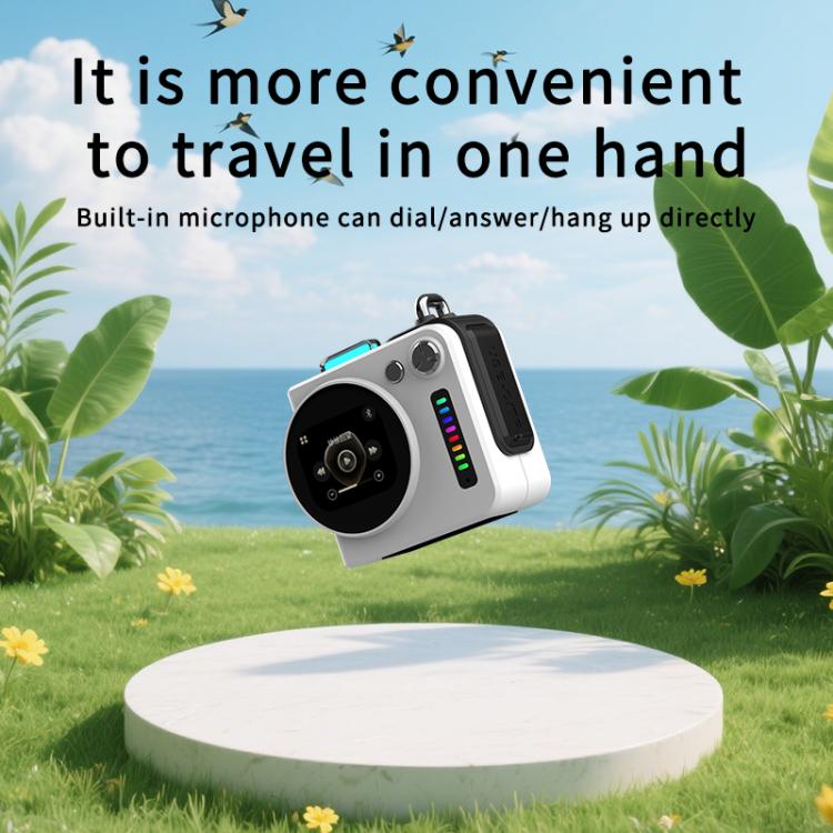 G300 Smart LED Screen Portable Bluetooth 5.4 Wireless Speaker, G300 (Grey), G300 (White)