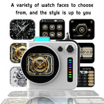 G300 Smart LED Screen Portable Bluetooth 5.4 Wireless Speaker, G300 (Grey), G300 (White)