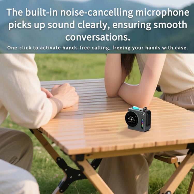 G300 Smart LED Screen Portable Bluetooth 5.4 Wireless Speaker, G300 (Grey), G300 (White)