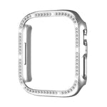 xDfind Single Row Diamond Hollow PC Watch Cover, For Apple Watch Series 11 46mm / 10 46mm, For Apple Watch Series 11 42mm / 10 42mm