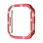xDfind Single Row Diamond Hollow PC Watch Cover, For Apple Watch Series 11 46mm / 10 46mm, For Apple Watch Series 11 42mm / 10 42mm