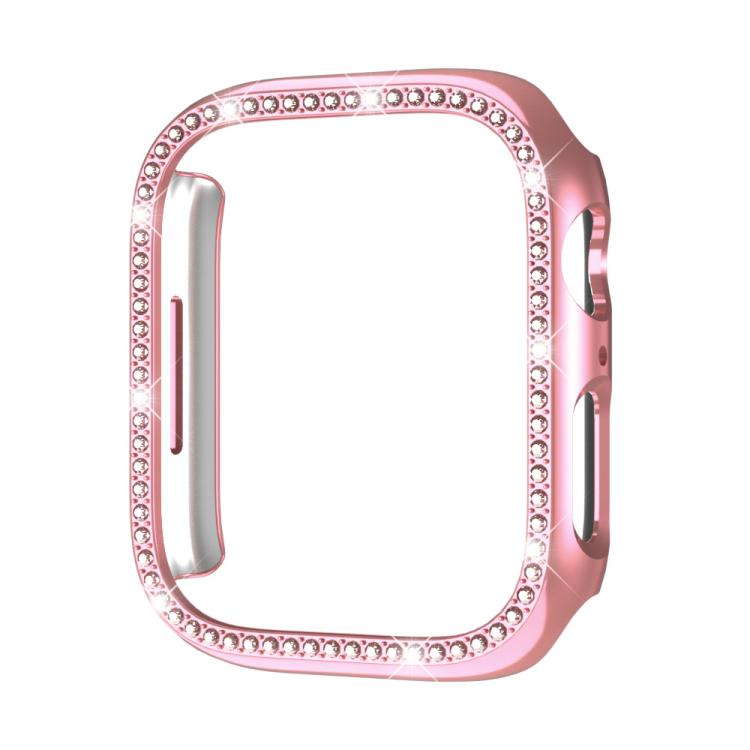 xDfind Single Row Diamond Hollow PC Watch Cover, For Apple Watch Series 11 46mm / 10 46mm, For Apple Watch Series 11 42mm / 10 42mm