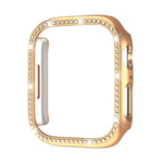 xDfind Single Row Diamond Hollow PC Watch Cover, For Apple Watch Series 11 46mm / 10 46mm, For Apple Watch Series 11 42mm / 10 42mm