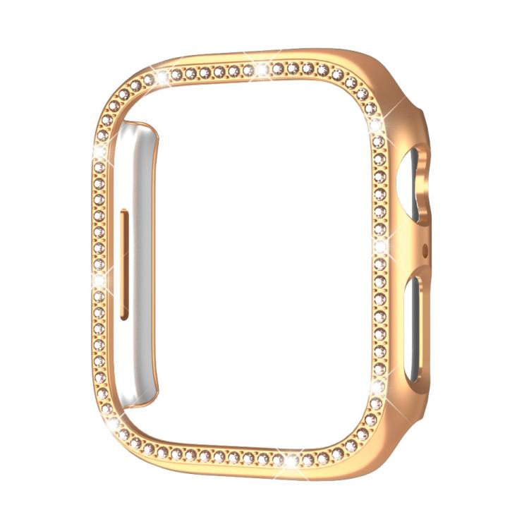 xDfind Single Row Diamond Hollow PC Watch Cover, For Apple Watch Series 11 46mm / 10 46mm, For Apple Watch Series 11 42mm / 10 42mm