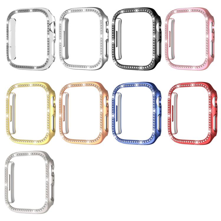 xDfind Single Row Diamond Hollow PC Watch Cover, For Apple Watch Series 11 46mm / 10 46mm, For Apple Watch Series 11 42mm / 10 42mm