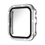 xDfind Single Row Diamond Tempered Glass Film Integrated PC Watch Cover, For Apple Watch Series 11 46mm / 10 46mm, For Apple Watch Series 11 42mm / 10 42mm
