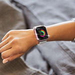 xDfind Single Row Diamond Tempered Glass Film Integrated PC Watch Cover, For Apple Watch Series 11 46mm / 10 46mm, For Apple Watch Series 11 42mm / 10 42mm