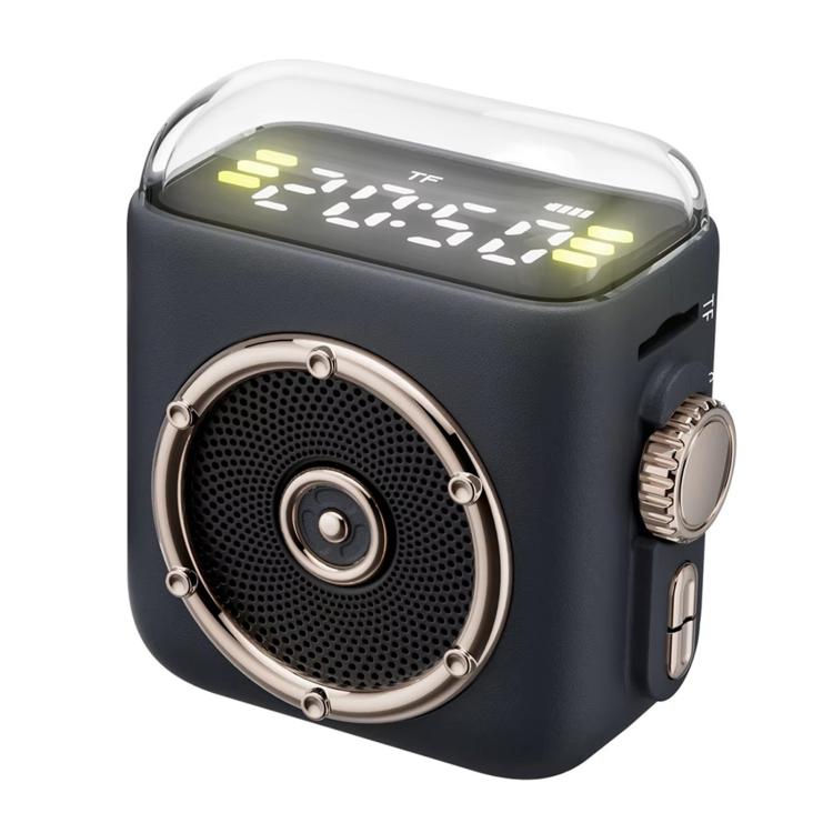 P6 Portable Bluetooth 5.0 Wireless Speaker with Clock & Night Light