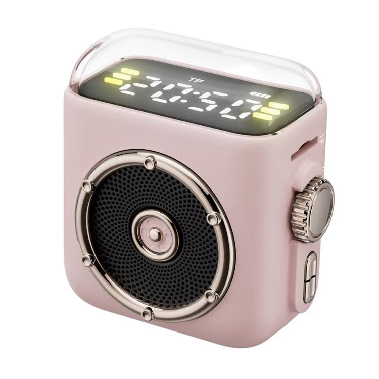 P6 Portable Bluetooth 5.0 Wireless Speaker with Clock & Night Light