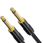 Mono Male to Male 6.35mm Mixer Audio Cable, 0.5m, 1m, 1.5m, 2m, 3m, 5m, 10m, 15m, 20m