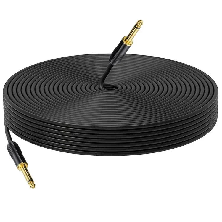 Mono Male to Male 6.35mm Mixer Audio Cable, 0.5m, 1m, 1.5m, 2m, 3m, 5m, 10m, 15m, 20m