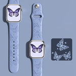 xDfind 3D Laser Engraving Silicone Watch Band, For Apple Watch 42 / 44 / 45 / 46 / 49mm, For Apple Watch 38 / 40 / 41 / S11 42mm