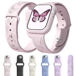 xDfind 3D Laser Engraving Silicone Watch Band, For Apple Watch 42 / 44 / 45 / 46 / 49mm, For Apple Watch 38 / 40 / 41 / S11 42mm