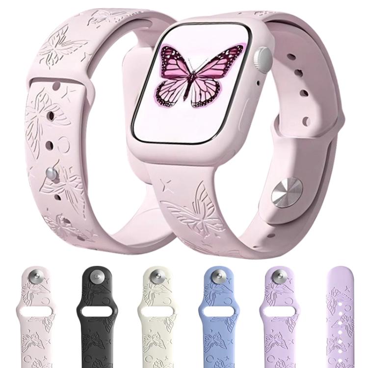 xDfind 3D Laser Engraving Silicone Watch Band, For Apple Watch 42 / 44 / 45 / 46 / 49mm, For Apple Watch 38 / 40 / 41 / S11 42mm