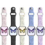 xDfind 3D Laser Engraving Silicone Watch Band, For Apple Watch 42 / 44 / 45 / 46 / 49mm, For Apple Watch 38 / 40 / 41 / S11 42mm