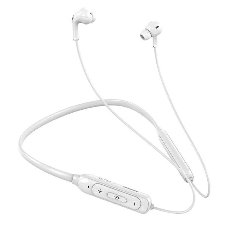 سماعة أذن بلوتوث M60 8D بصوت محيطي 5.1 لاسلكية معلقة على الرقبة تدعم بطاقة TF ووضع MP3
