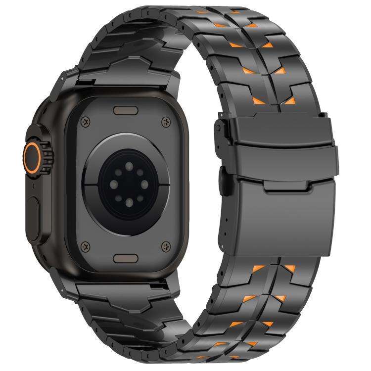 26mm Wide Dual-color Detachable Safety Clasp Titanium Alloy Watch Band, For Apple Watch 46mm / 49mm / 45mm / 44mm