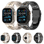 26mm Wide Dual-color Detachable Safety Clasp Titanium Alloy Watch Band, For Apple Watch 46mm / 49mm / 45mm / 44mm