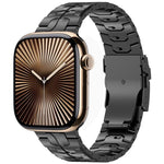 Detachable Safety Clasp Titanium Alloy Watch Band, For Apple Watch 46mm / 49mm / 45mm / 44mm, For Apple Watch 42mm / 41mm / 40mm / 38mm