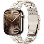 Detachable Safety Clasp Titanium Alloy Watch Band, For Apple Watch 46mm / 49mm / 45mm / 44mm, For Apple Watch 42mm / 41mm / 40mm / 38mm