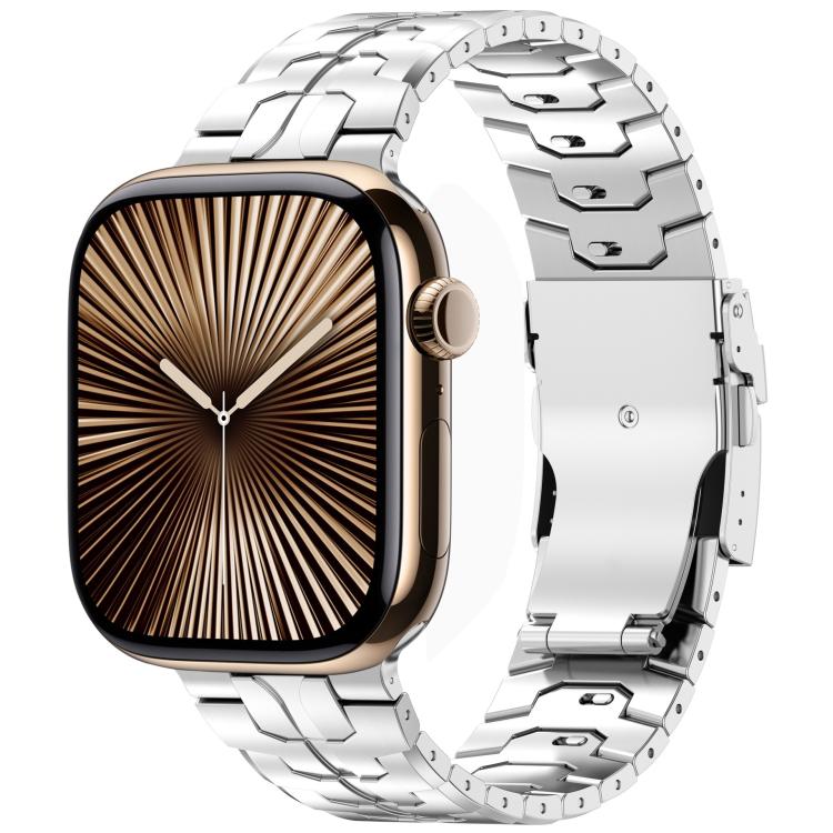 Detachable Safety Clasp Titanium Alloy Watch Band, For Apple Watch 46mm / 49mm / 45mm / 44mm, For Apple Watch 42mm / 41mm / 40mm / 38mm