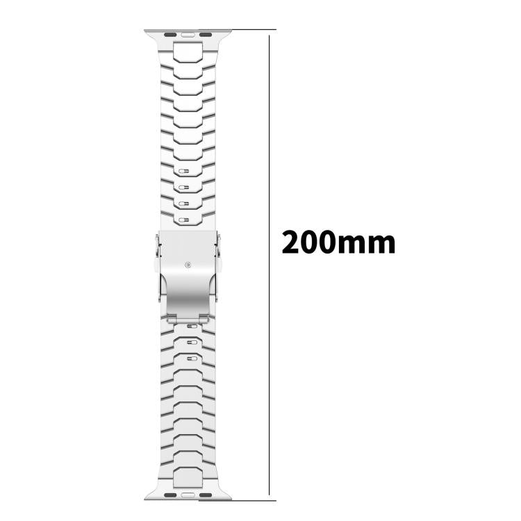 Detachable Safety Clasp Titanium Alloy Watch Band, For Apple Watch 46mm / 49mm / 45mm / 44mm, For Apple Watch 42mm / 41mm / 40mm / 38mm