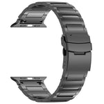 I-shaped Quick-release Safety Clasp Titanium Alloy Watch Band, For Apple Watch 46mm / 49mm / 45mm / 44mm, For Apple Watch 42mm / 41mm / 40mm / 38mm