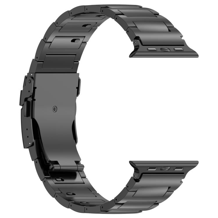 I-shaped Quick-release Safety Clasp Titanium Alloy Watch Band, For Apple Watch 46mm / 49mm / 45mm / 44mm, For Apple Watch 42mm / 41mm / 40mm / 38mm