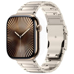 I-shaped Quick-release Safety Clasp Titanium Alloy Watch Band, For Apple Watch 46mm / 49mm / 45mm / 44mm, For Apple Watch 42mm / 41mm / 40mm / 38mm