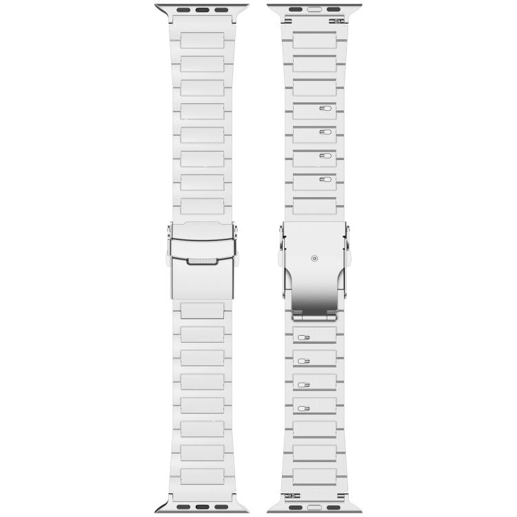 I-shaped Quick-release Safety Clasp Titanium Alloy Watch Band, For Apple Watch 46mm / 49mm / 45mm / 44mm, For Apple Watch 42mm / 41mm / 40mm / 38mm