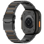 I-shaped Safety Clasp Titanium Alloy Watch Band, For Apple Watch 46mm / 49mm / 45mm / 44mm, For Apple Watch 42mm / 41mm / 40mm / 38mm