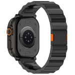 Thick One-bead Magnetic Clasp Titanium Alloy Watch Band, For Apple Watch 46mm / 49mm / 45mm / 44mm, For Apple Watch 42mm / 41mm / 40mm / 38mm