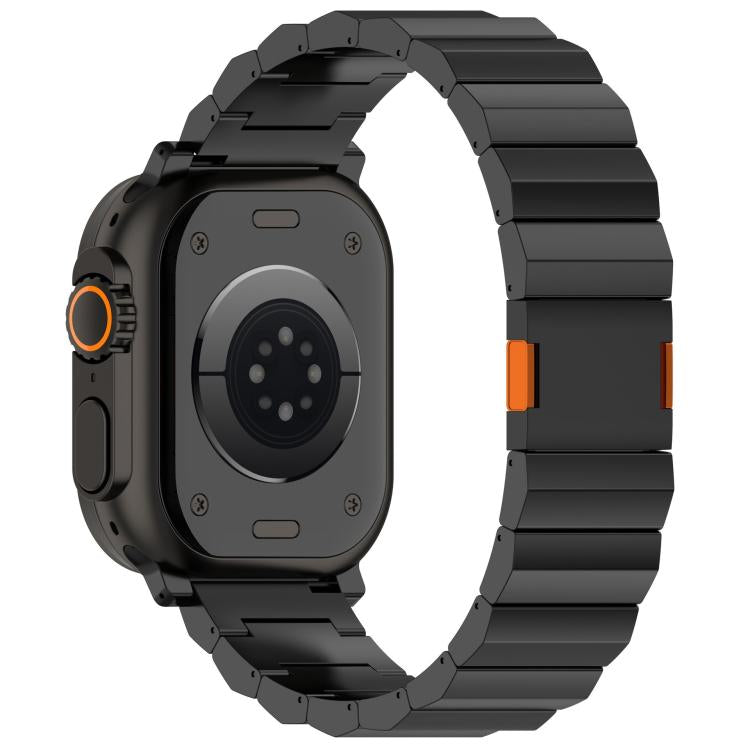 Thick One-bead Magnetic Clasp Titanium Alloy Watch Band, For Apple Watch 46mm / 49mm / 45mm / 44mm, For Apple Watch 42mm / 41mm / 40mm / 38mm