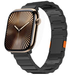 Thick One-bead Magnetic Clasp Titanium Alloy Watch Band, For Apple Watch 46mm / 49mm / 45mm / 44mm, For Apple Watch 42mm / 41mm / 40mm / 38mm