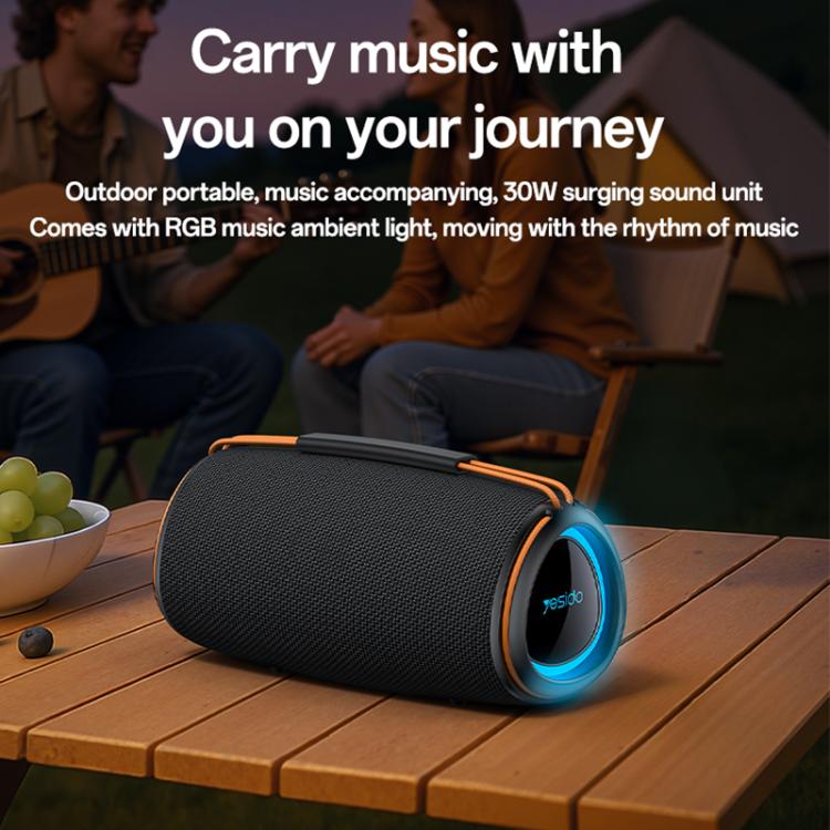 Yesido YSW38 30W Dual-Channel Stereo Outdoor Bluetooth Speaker, YSW38