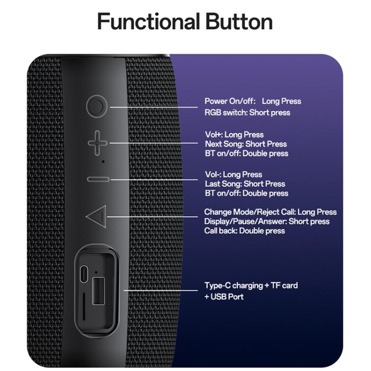 Yesido YSW39 20W Outdoor Portable Bluetooth Speaker, YSW39