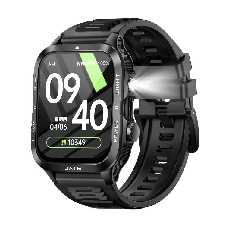 KT89 1.96 inch Square Screen Bluetooth Sports Smart Watch
