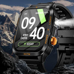 KT89 1.96 inch Square Screen Bluetooth Sports Smart Watch