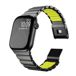 Magnetic Norman Buckle Integrated One-bead Stainless Steel Watch Band, For Apple Watch 46mm / 49mm / 45mm / 44mm