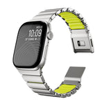 Magnetic Norman Buckle Integrated One-bead Stainless Steel Watch Band, For Apple Watch 46mm / 49mm / 45mm / 44mm