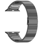 One-bead Quick-release Flat Buckle Titanium Alloy Watch Band, For Apple Watch 46mm / 49mm / 45mm / 44mm, For Apple Watch 42mm / 41mm / 40mm / 38mm