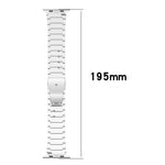 One-bead Quick-release Flat Buckle Titanium Alloy Watch Band, For Apple Watch 46mm / 49mm / 45mm / 44mm, For Apple Watch 42mm / 41mm / 40mm / 38mm