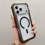 Transparent Matte TPU Hybrid PC 3-in-1 MagSafe Phone Case, For iPhone 17 Pro Max, For iPhone 17 Pro, For iPhone 17, For iPhone Air, For iPhone 16 Pro Max, For iPhone 16 Pro, For iPhone 16 Plus, For iPhone 16