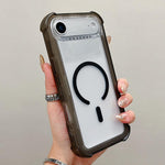Transparent Matte TPU Hybrid PC 3-in-1 MagSafe Phone Case, For iPhone 17 Pro Max, For iPhone 17 Pro, For iPhone 17, For iPhone Air, For iPhone 16 Pro Max, For iPhone 16 Pro, For iPhone 16 Plus, For iPhone 16