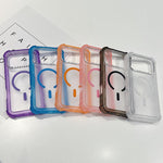 Transparent Matte TPU Hybrid PC 3-in-1 MagSafe Phone Case, For iPhone 13 Pro Max, For iPhone 13 Pro, For iPhone 13, For iPhone 12 Pro Max