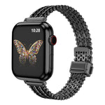 Slim Magnetic Snap Clasp Steel Mesh Metal Watch Band, For Apple Watch 46mm / 49mm / 45mm / 44mm, For Apple Watch 42mm / 41mm / 40mm / 38mm
