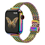 Slim Magnetic Snap Clasp Steel Mesh Metal Watch Band, For Apple Watch 46mm / 49mm / 45mm / 44mm, For Apple Watch 42mm / 41mm / 40mm / 38mm