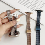 Slim Magnetic Snap Clasp Steel Mesh Metal Watch Band, For Apple Watch 46mm / 49mm / 45mm / 44mm, For Apple Watch 42mm / 41mm / 40mm / 38mm